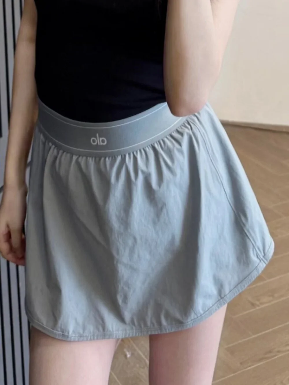 Alo Yoga S·M Match Point Tennis Skirt Grey NWT - Summer Hot Selling🤍🥰